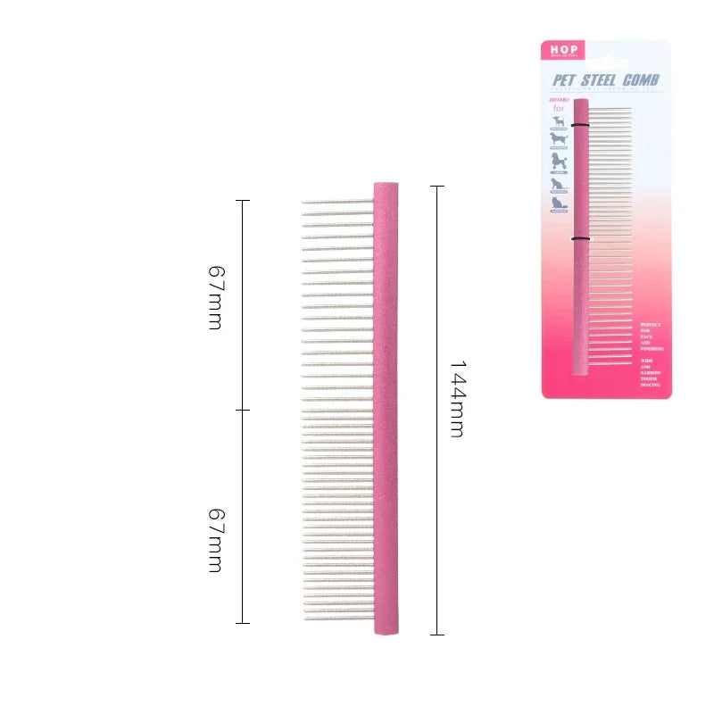 Light Aluminum Cat and Dog Comb Stainless Steel
