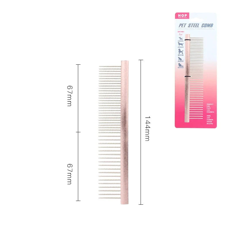 Light Aluminum Cat and Dog Comb Stainless Steel