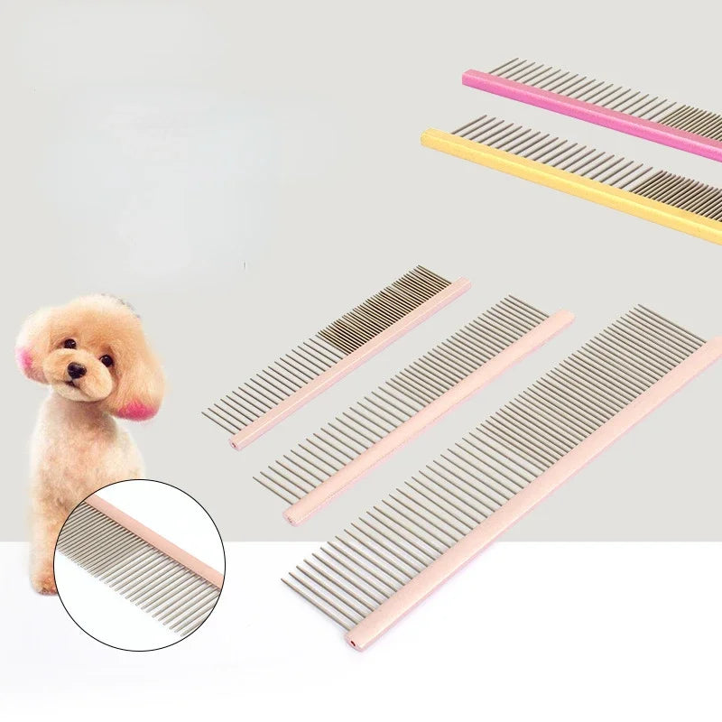Light Aluminum Cat and Dog Comb Stainless Steel