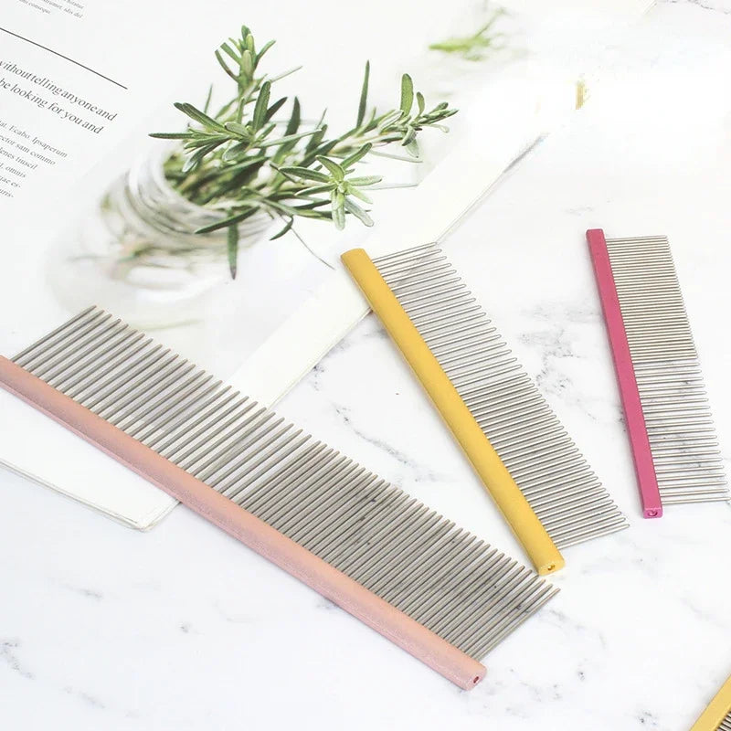 Light Aluminum Cat and Dog Comb Stainless Steel